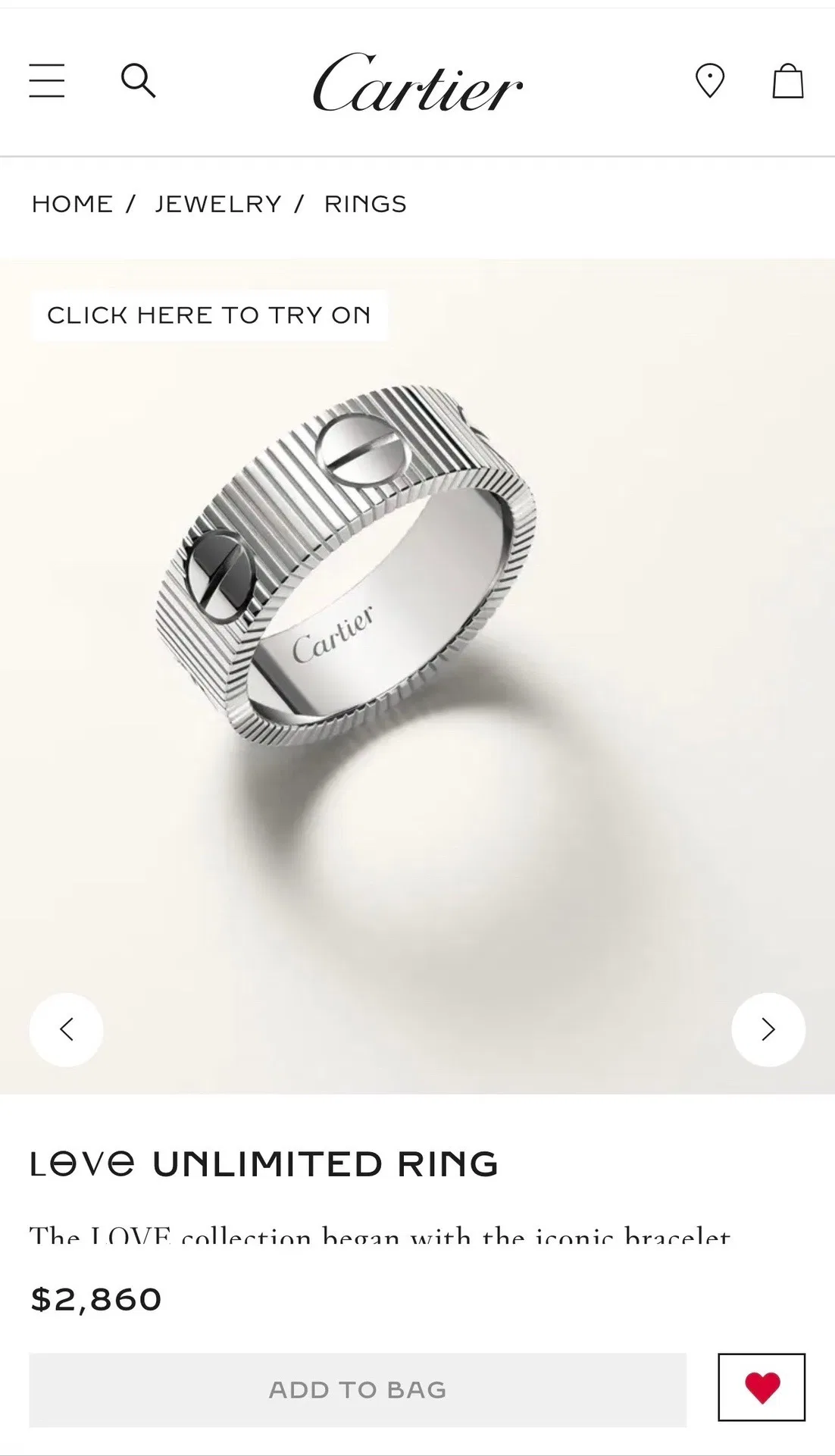 CARTIER 27FW QCIIHSM 001 반지 3