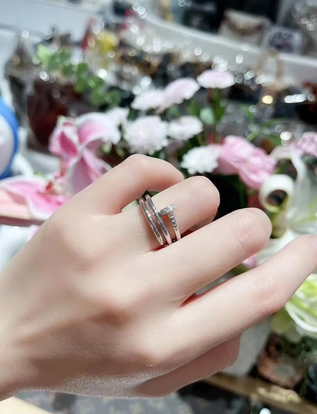 CARTIER 27FW QOLJHSQ 001 반지 6