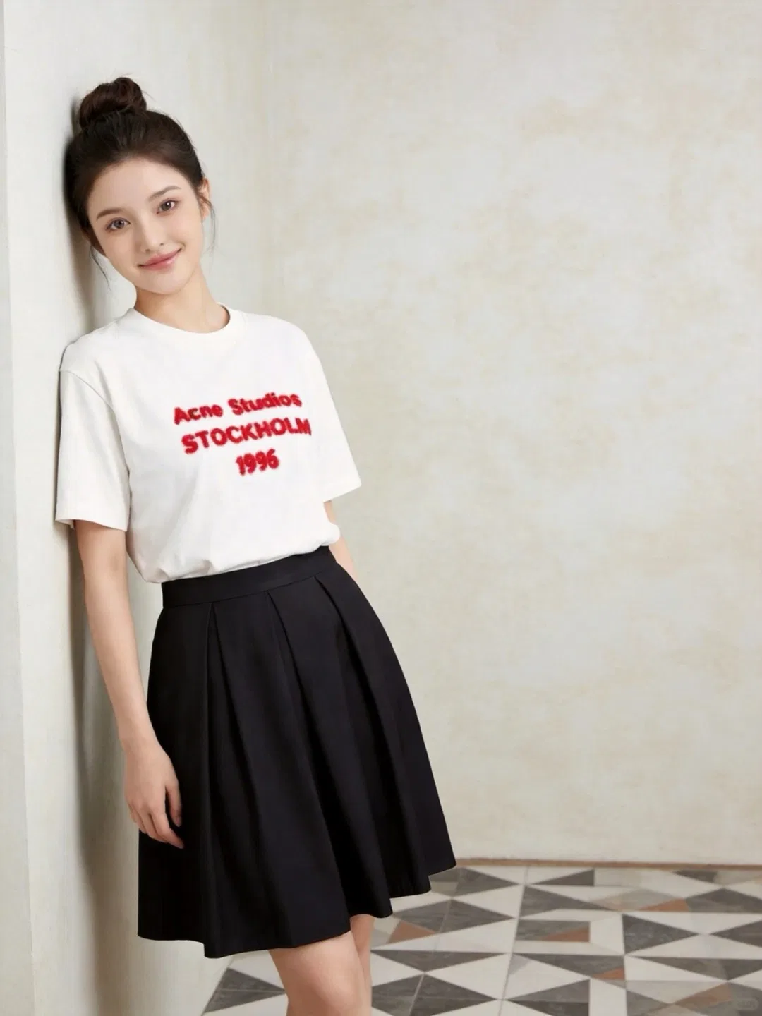 ACNE 27FW LPKZLSN 020 반팔티셔츠