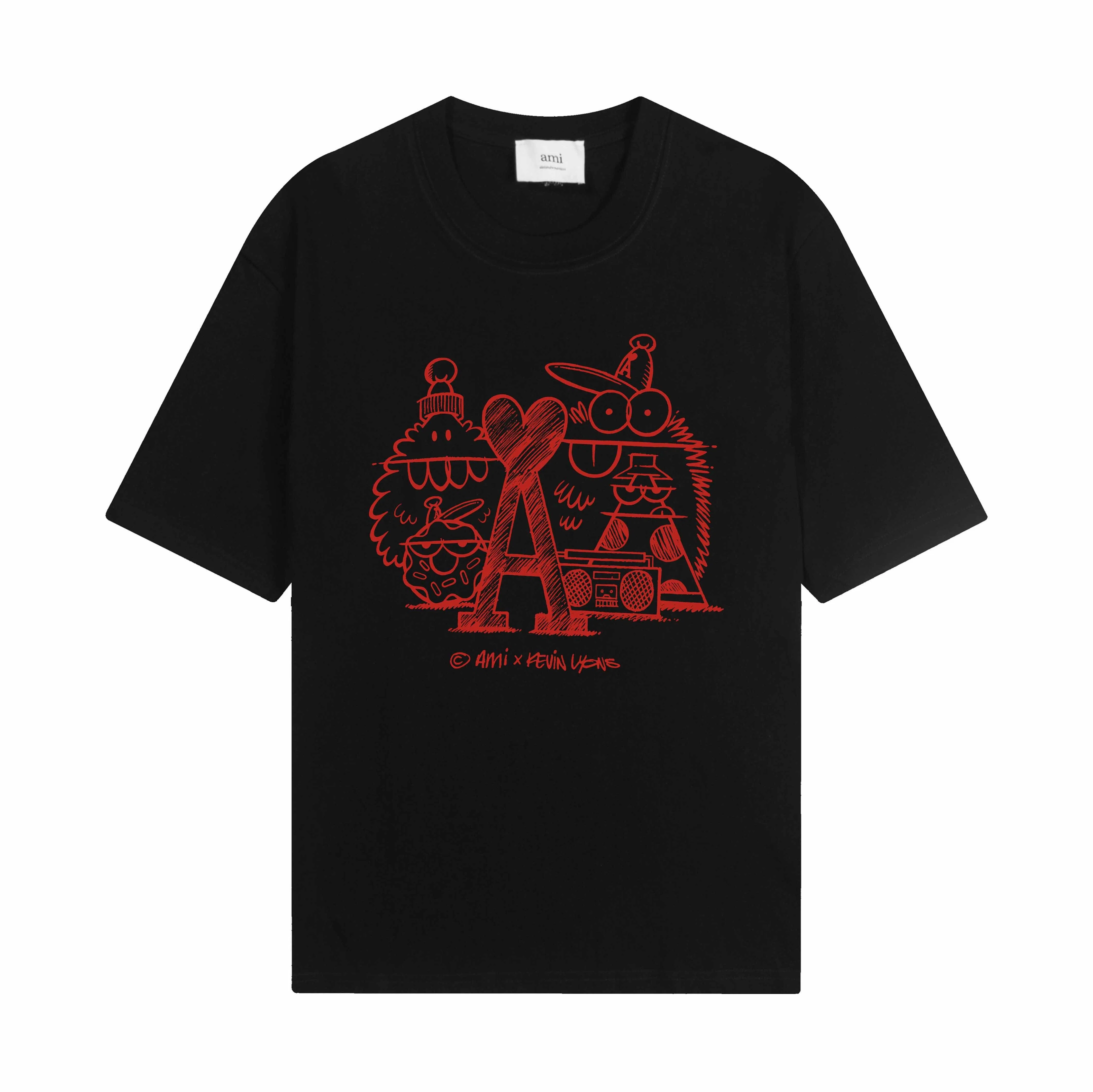AMI 27FW BZMJKHL 011 반팔티셔츠