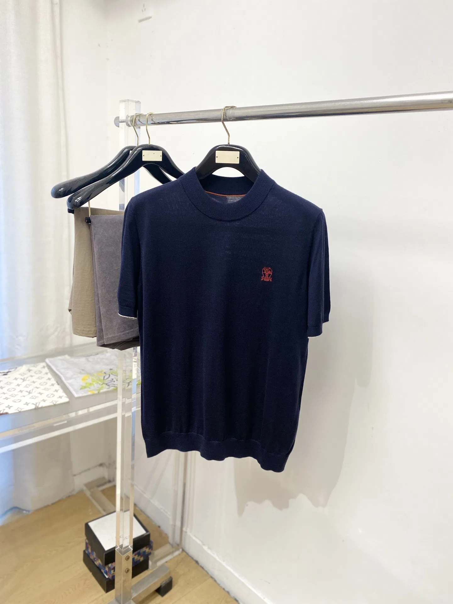 BRUNE 27FW GNYKQXN 001 반팔니트