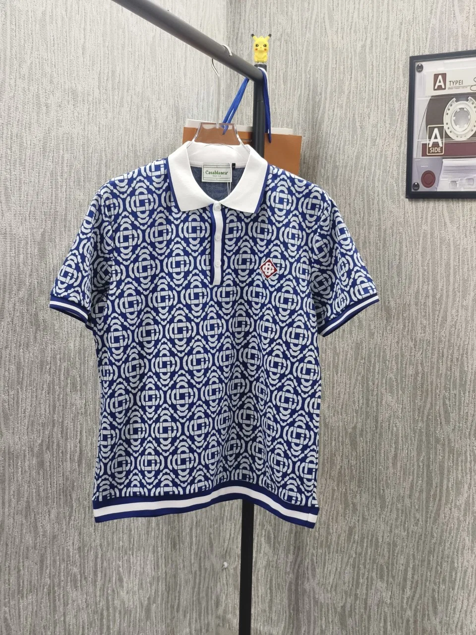 CASABLANCA 27FW WOSXHKM 001 폴로반팔티셔츠