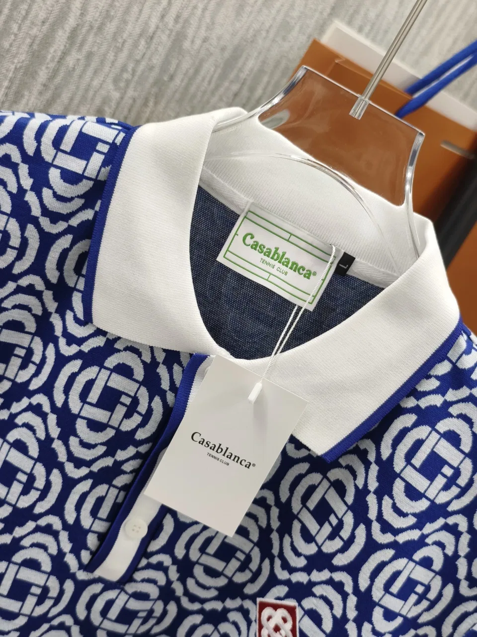 CASABLANCA 27FW WOSXHKM 001 폴로반팔티셔츠 5