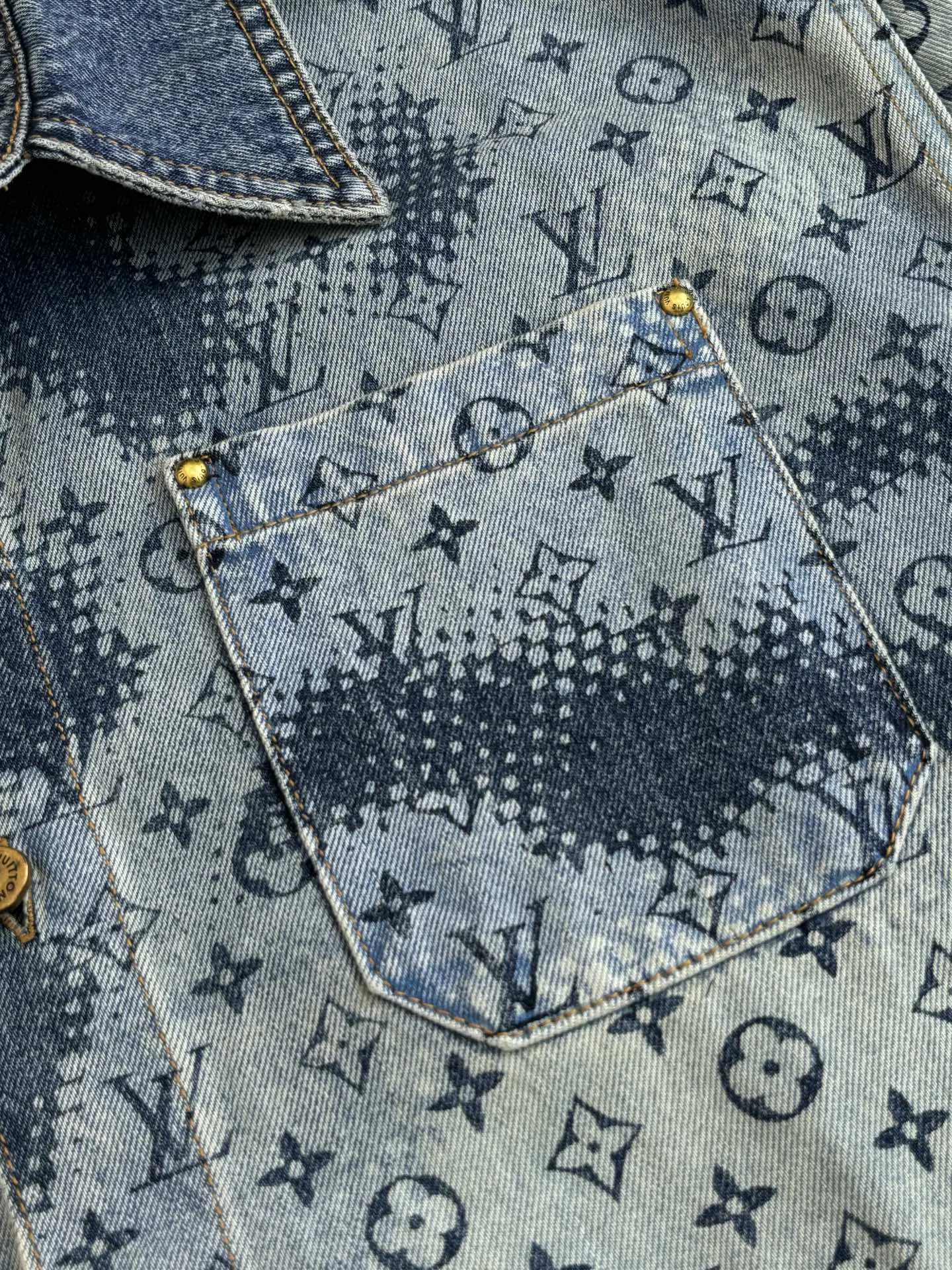 LV 27FW FVAHDTN 013 데님반팔셔츠 5