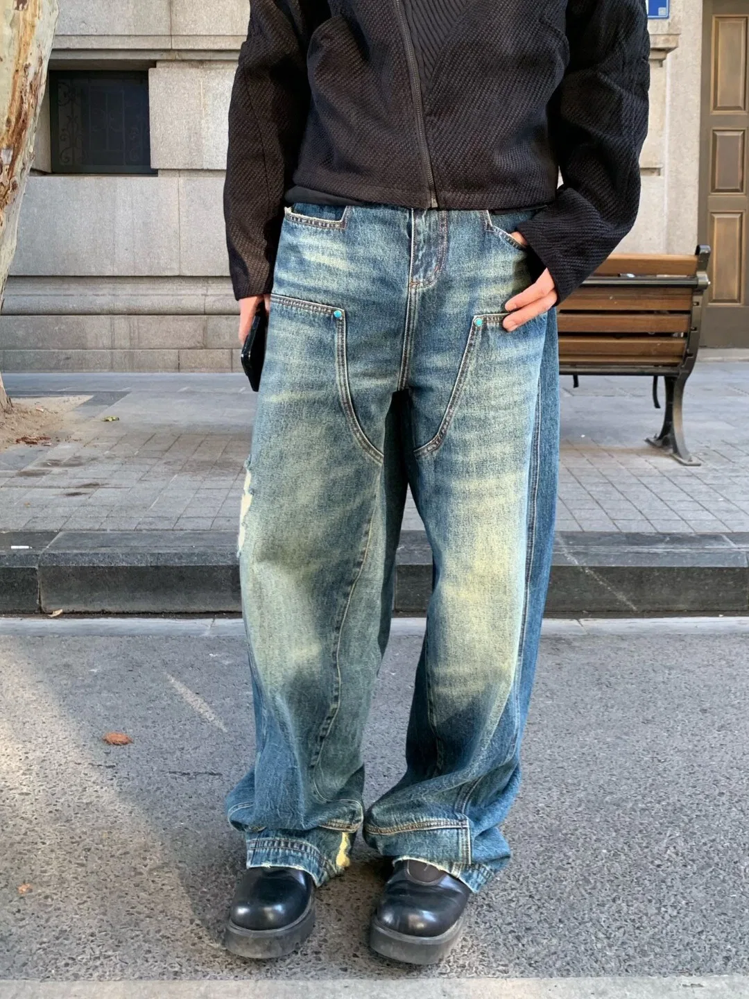 LV 27FW PXOPLTT 045 데님팬츠