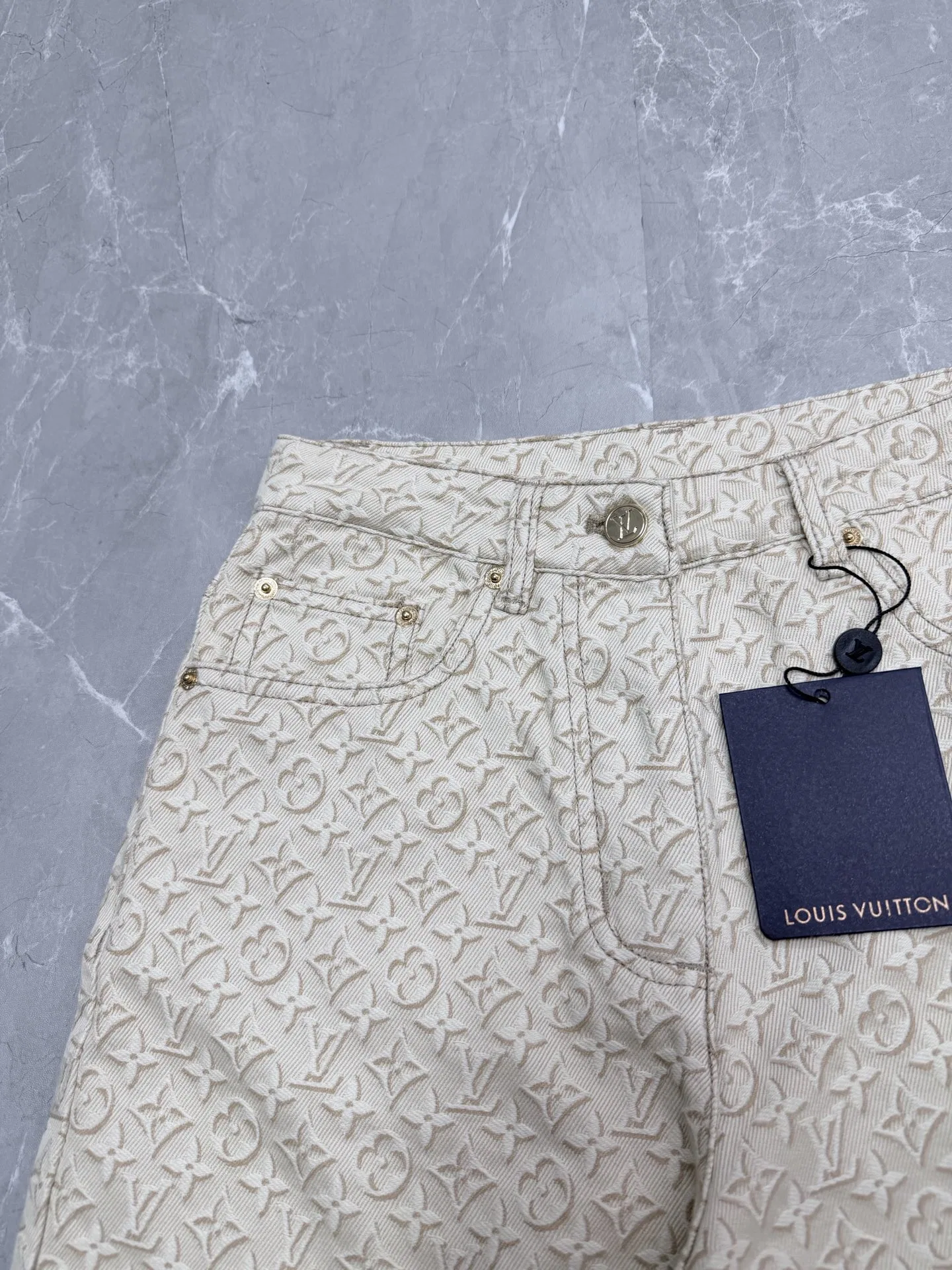 LV 27FW QBTUMXL 002 데님팬츠 4