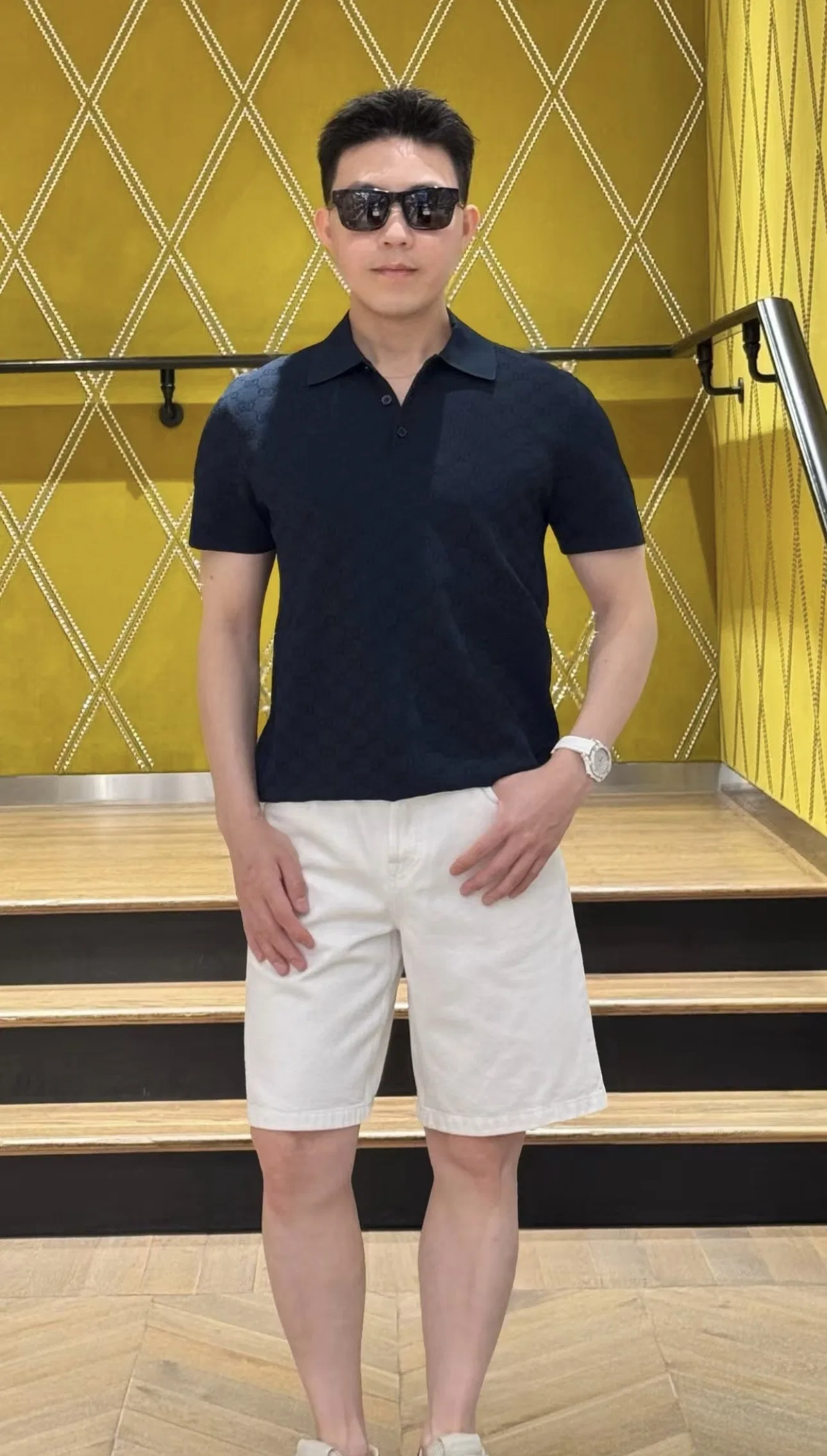 LV 27FW QBTUMXL 020 폴로반팔티셔츠