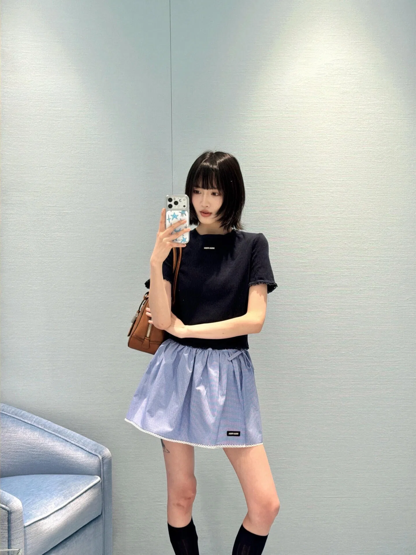 MIU 27FW IDIZMXF 002 반팔니트 3
