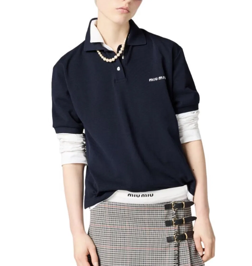 MIU 27FW MMAKOWG 002 폴로반팔티셔츠