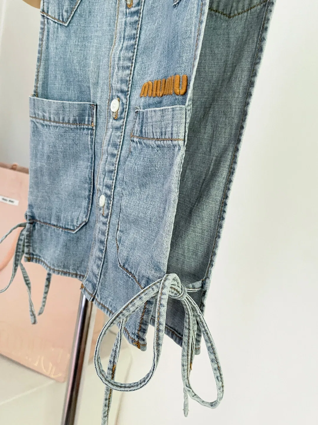 MIU 27FW OMDCLSE 014 데님조끼 4