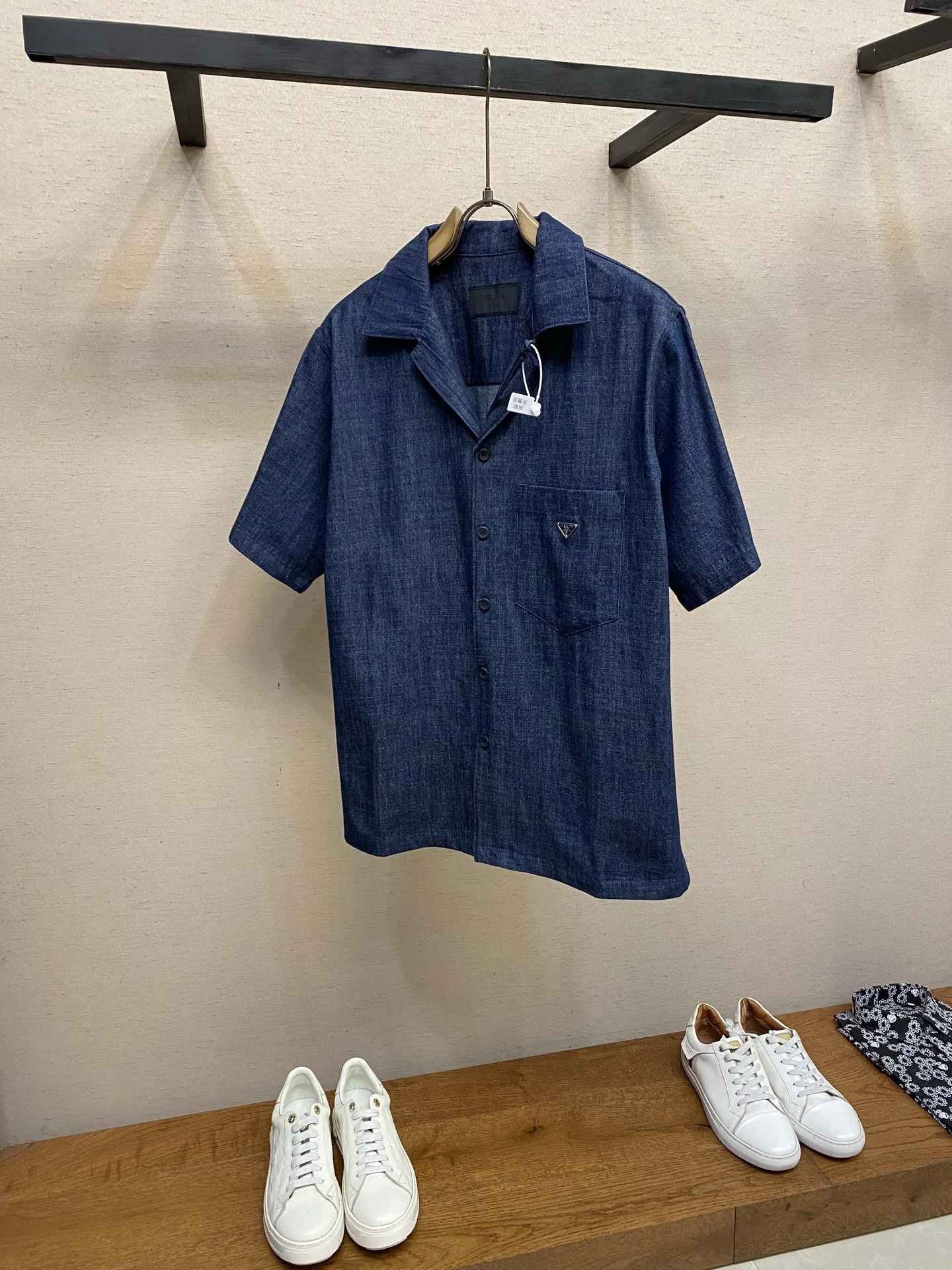 PRA 27FW AXONQXZ 019 데님반팔셔츠