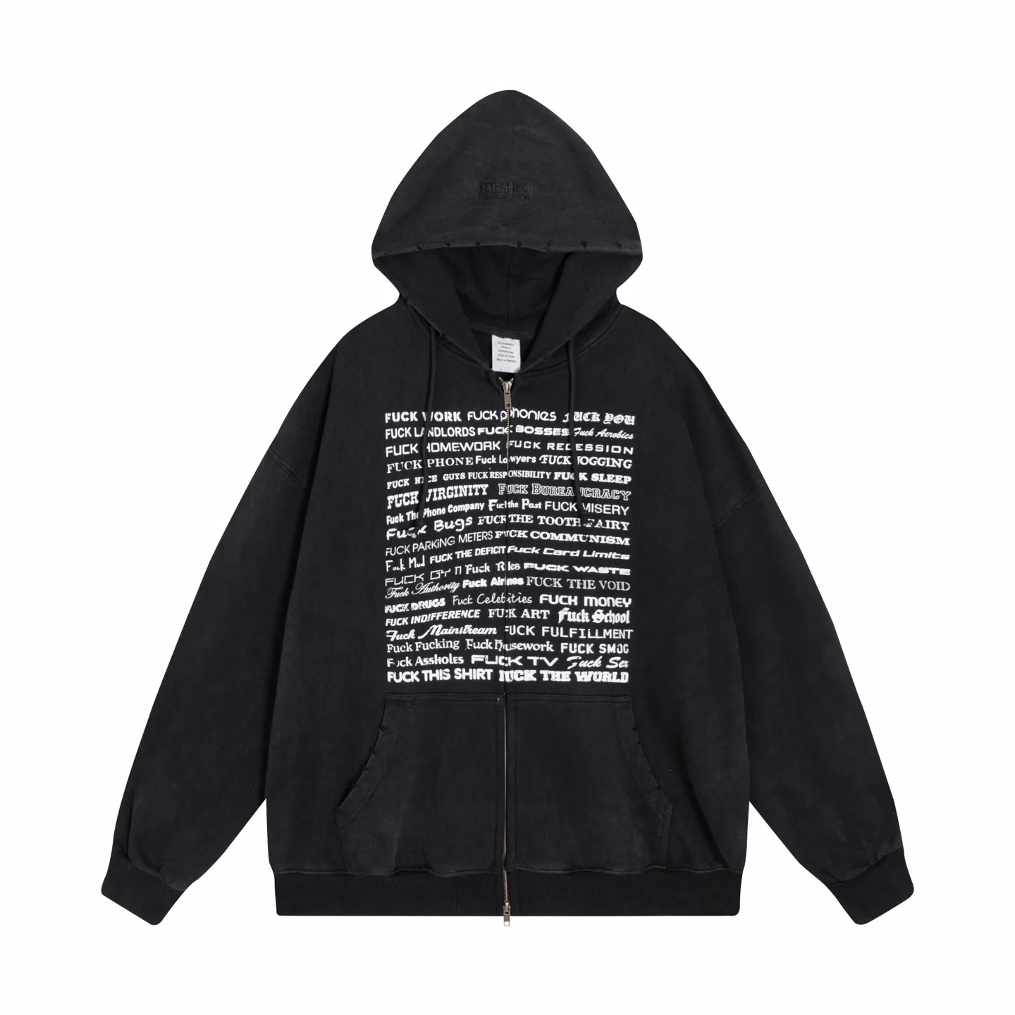 VETEMENTS 27FW GYYOCNS 030 집업후드