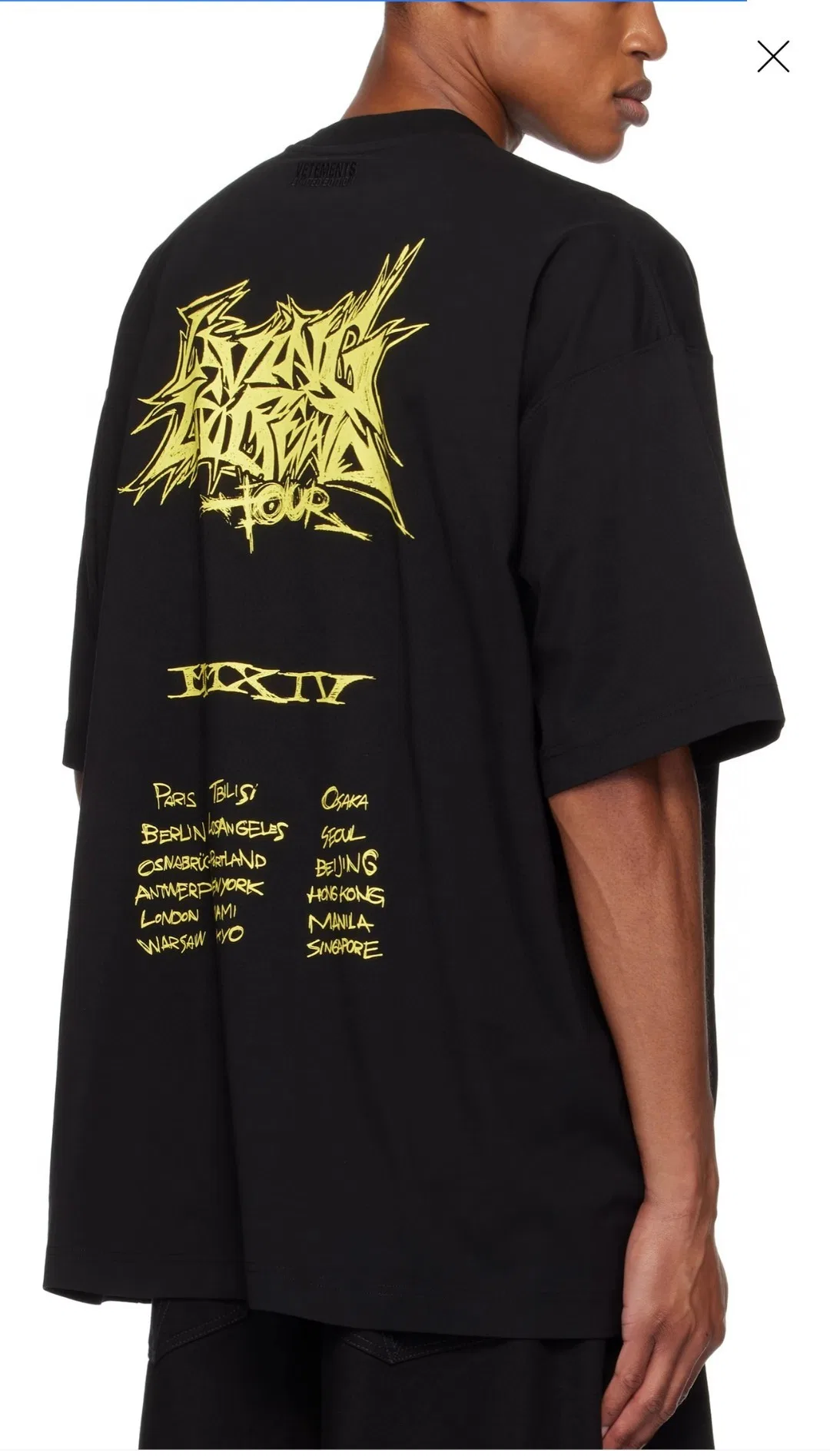 VETEMENTS 27FW ZDJWGZS 070 반팔티셔츠