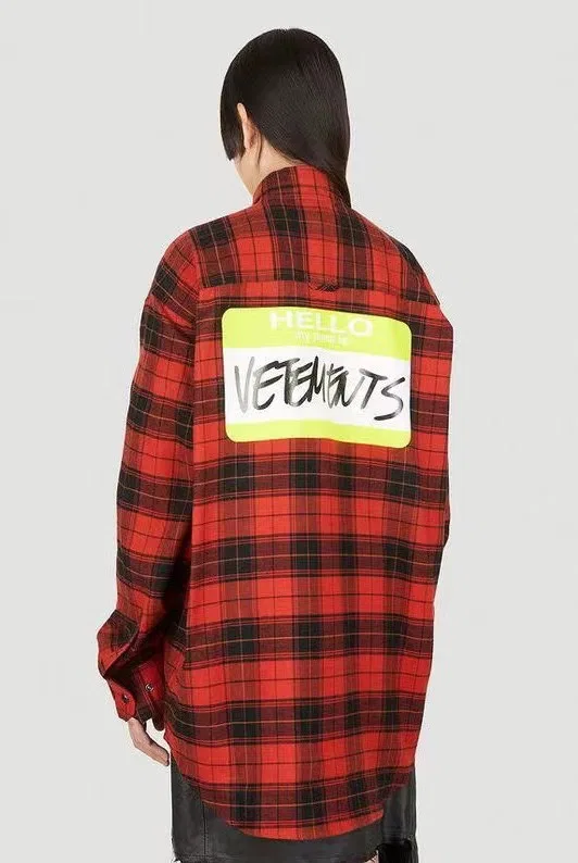 VETEMENTS 27FW ZDJWGZS 128 체크셔츠 3