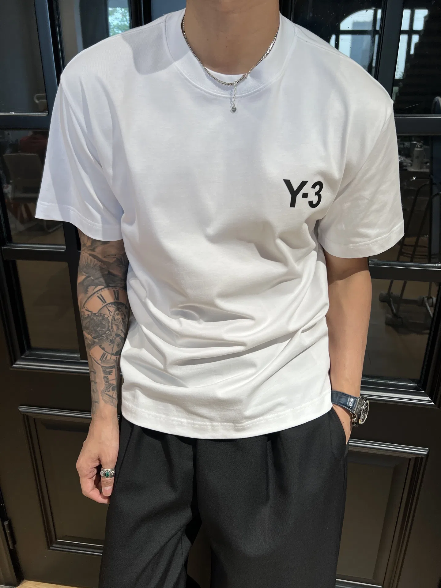 Y3 27FW FNWJMDZ 001 반팔티셔츠