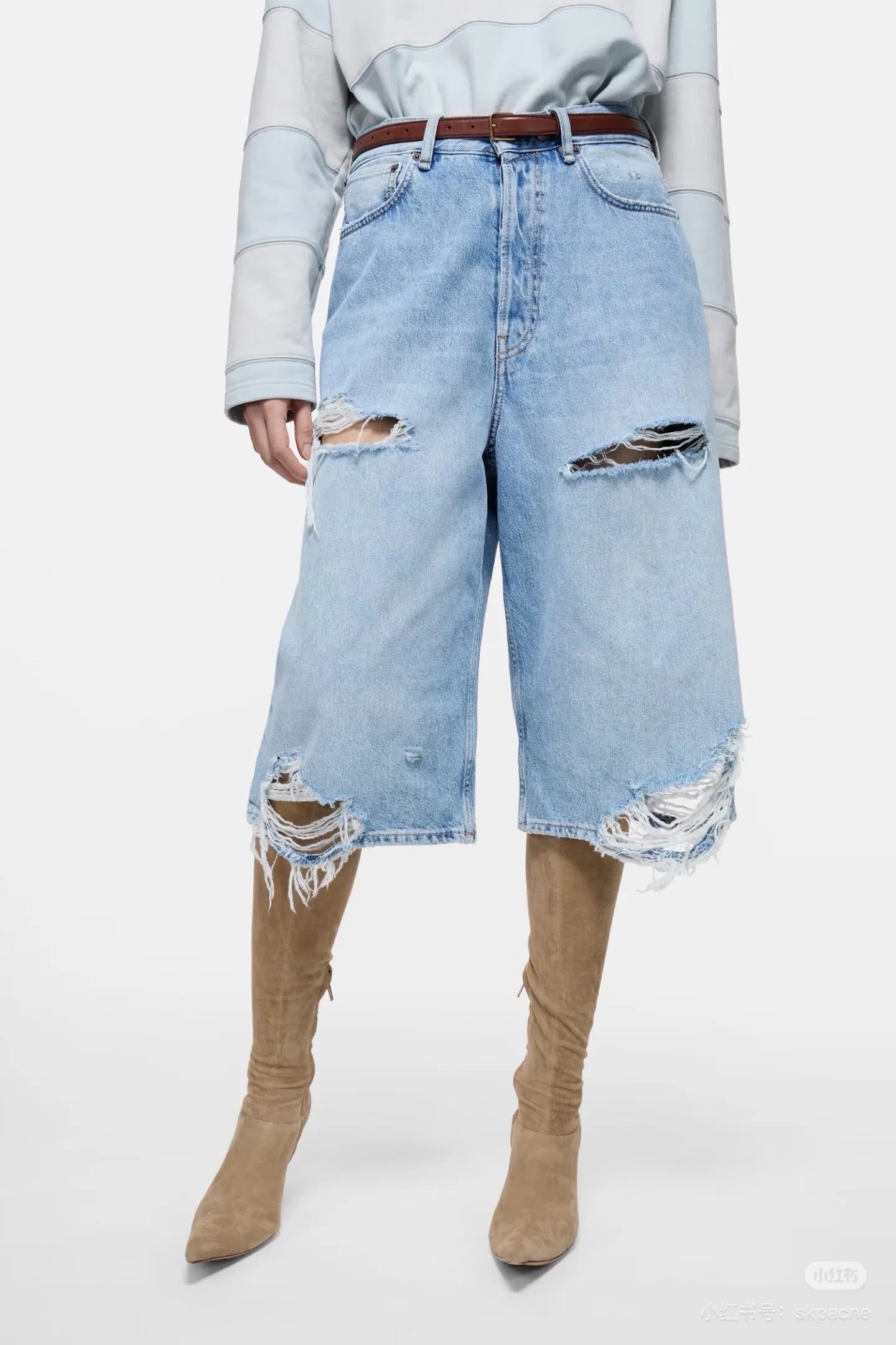 ACNE 27FW RVYVYXA 001 데님숏츠 22