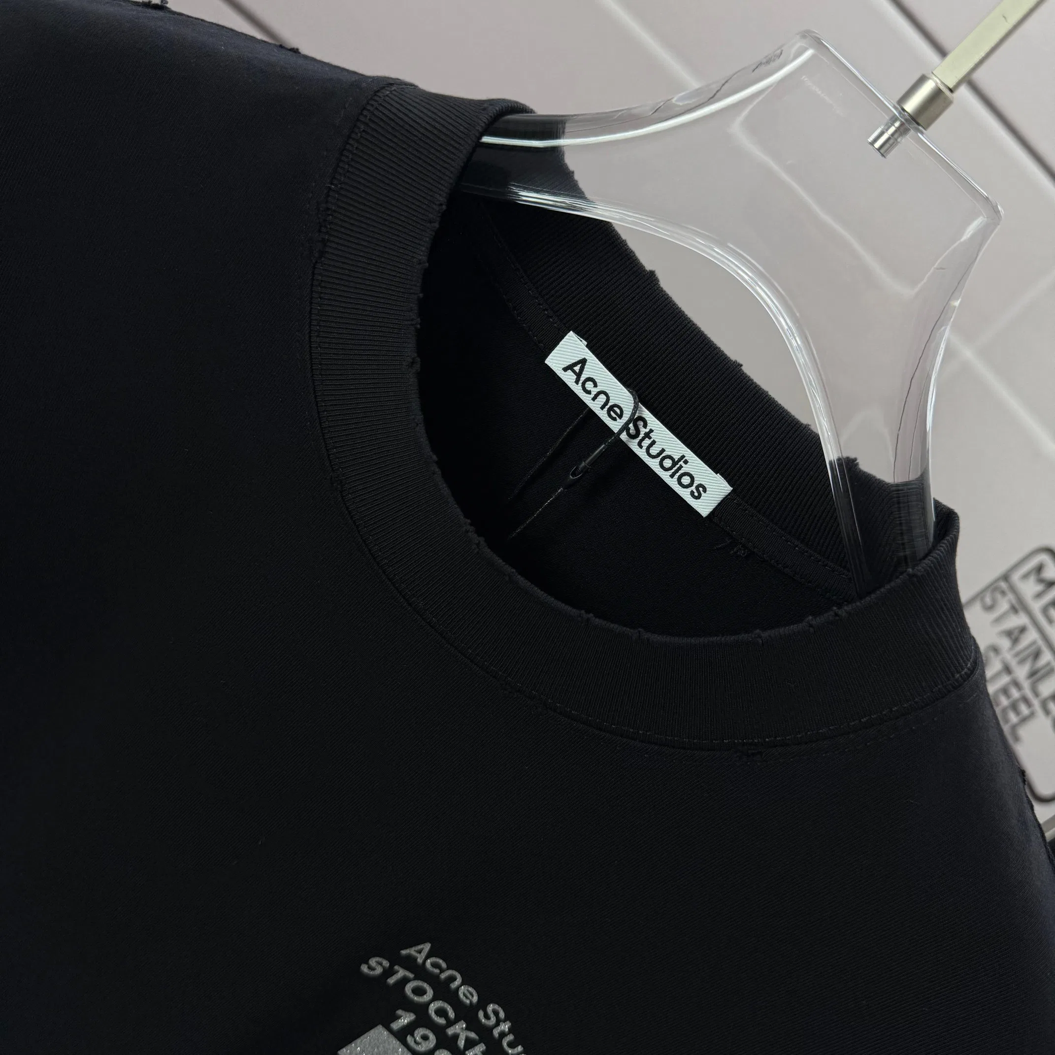 ACNE 27FW YSCEBJX 001 반팔티셔츠 46