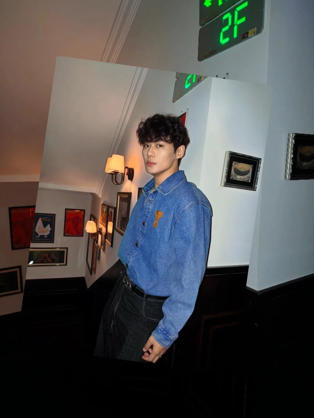 AMI 27FW HQNATRD 001 데님셔츠 21