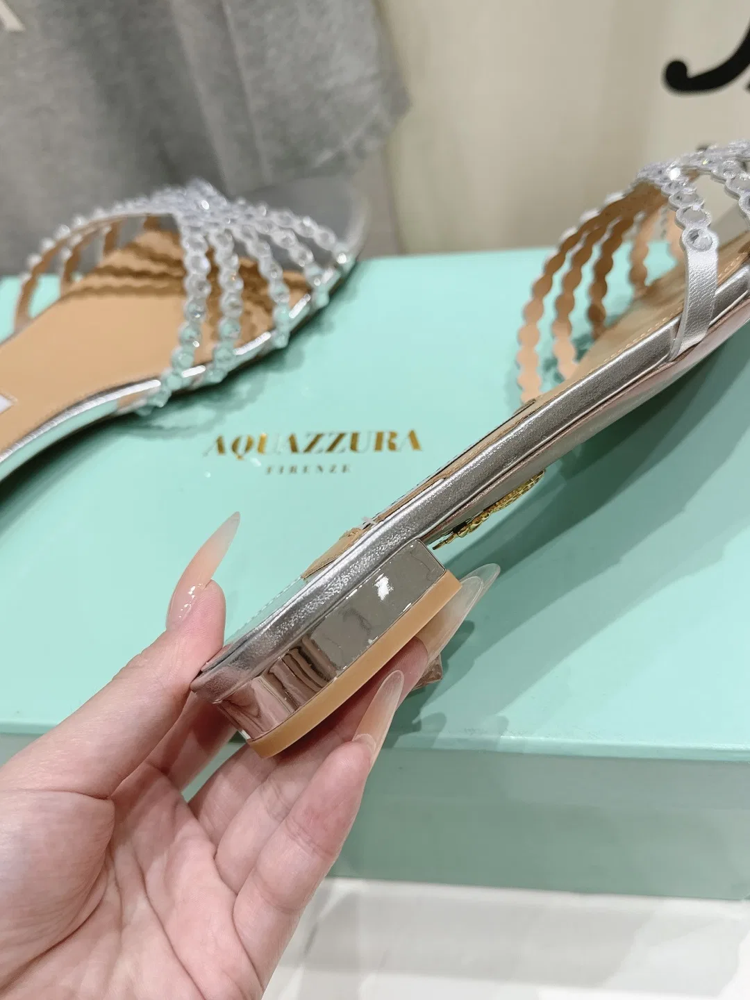 AQUA 27FW AAPAHXT 013 슬리퍼 46