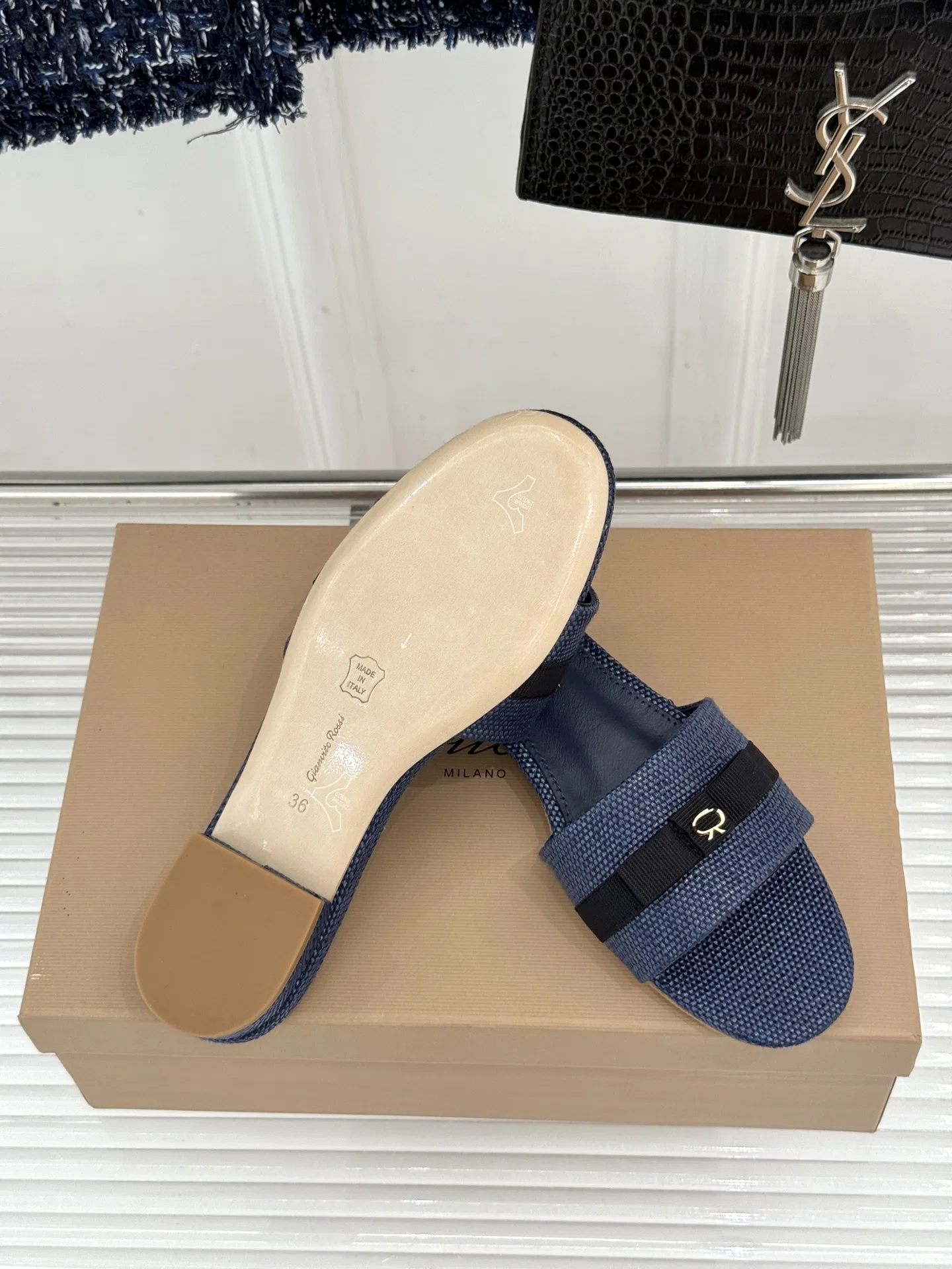 GIANVITO 27FW GLPNTPN 001 슬리퍼 9
