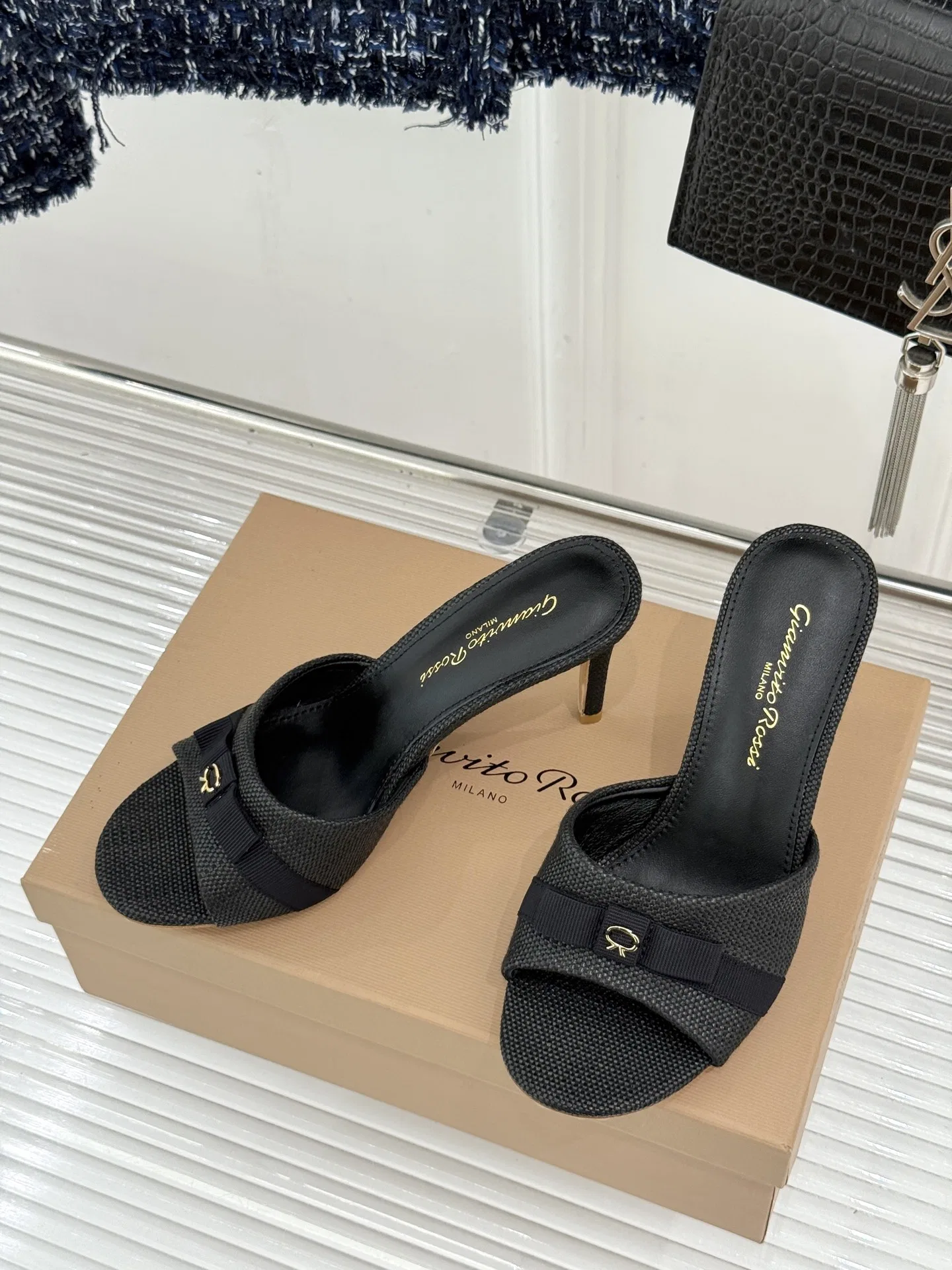 GIANVITO 27FW GLPNTPN 001 슬리퍼 11