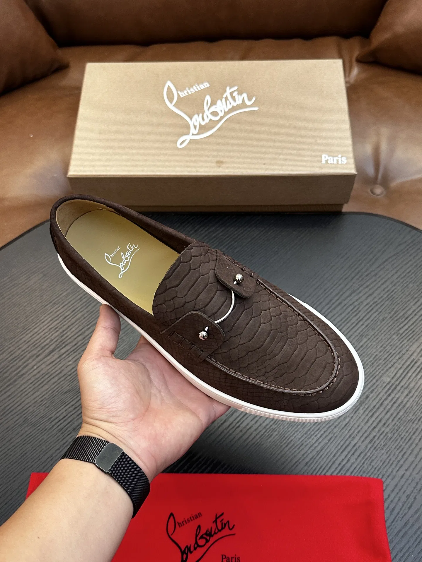 LOUBOUTIN 27FW EIYCUJO 002 로퍼 38