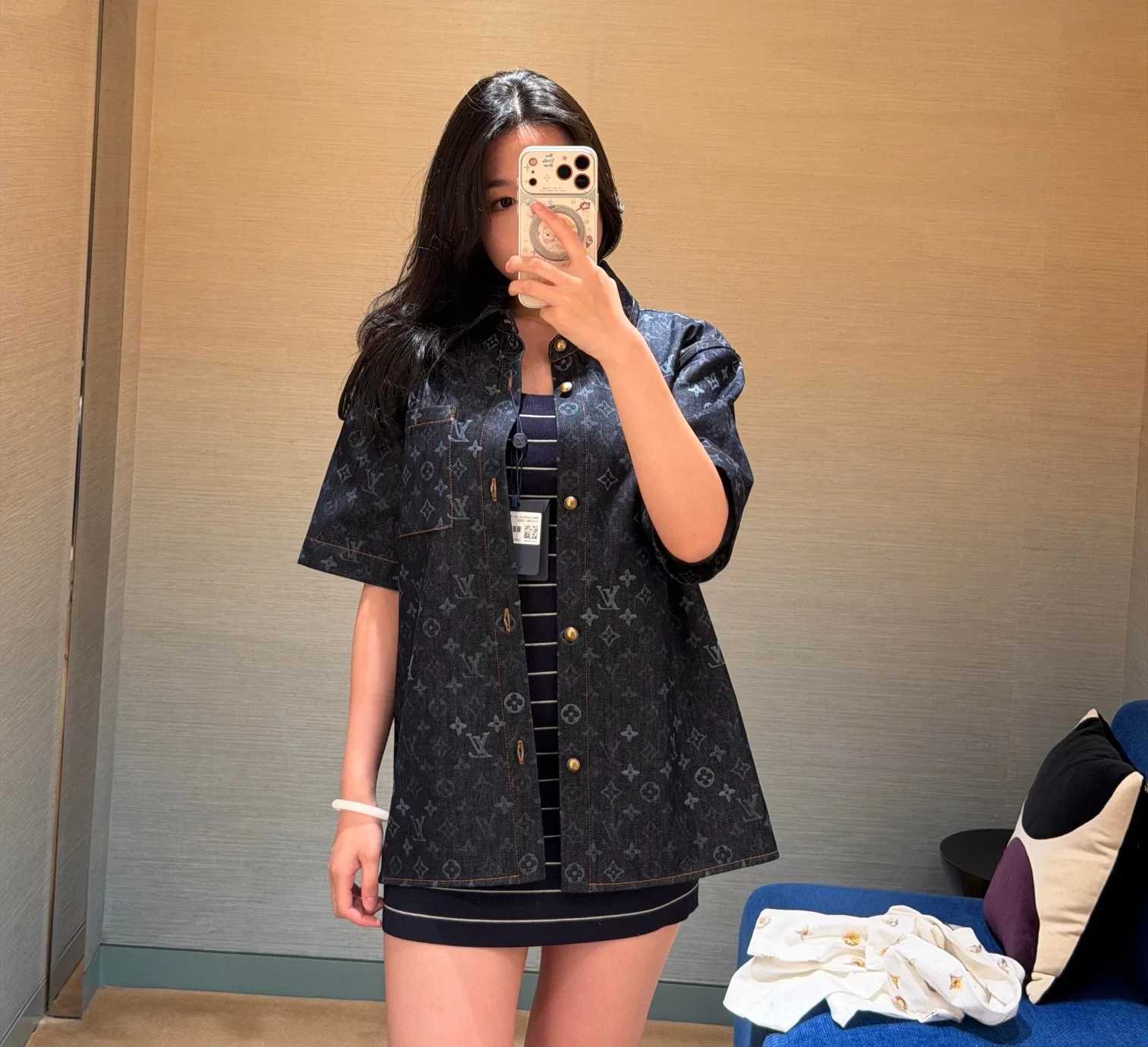 LV 27FW LDWAQLG 097 데님반팔셔츠 12