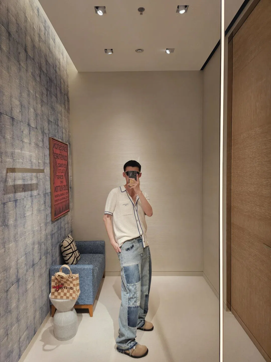 LV 27FW QCYEEAU 037 데님팬츠 30