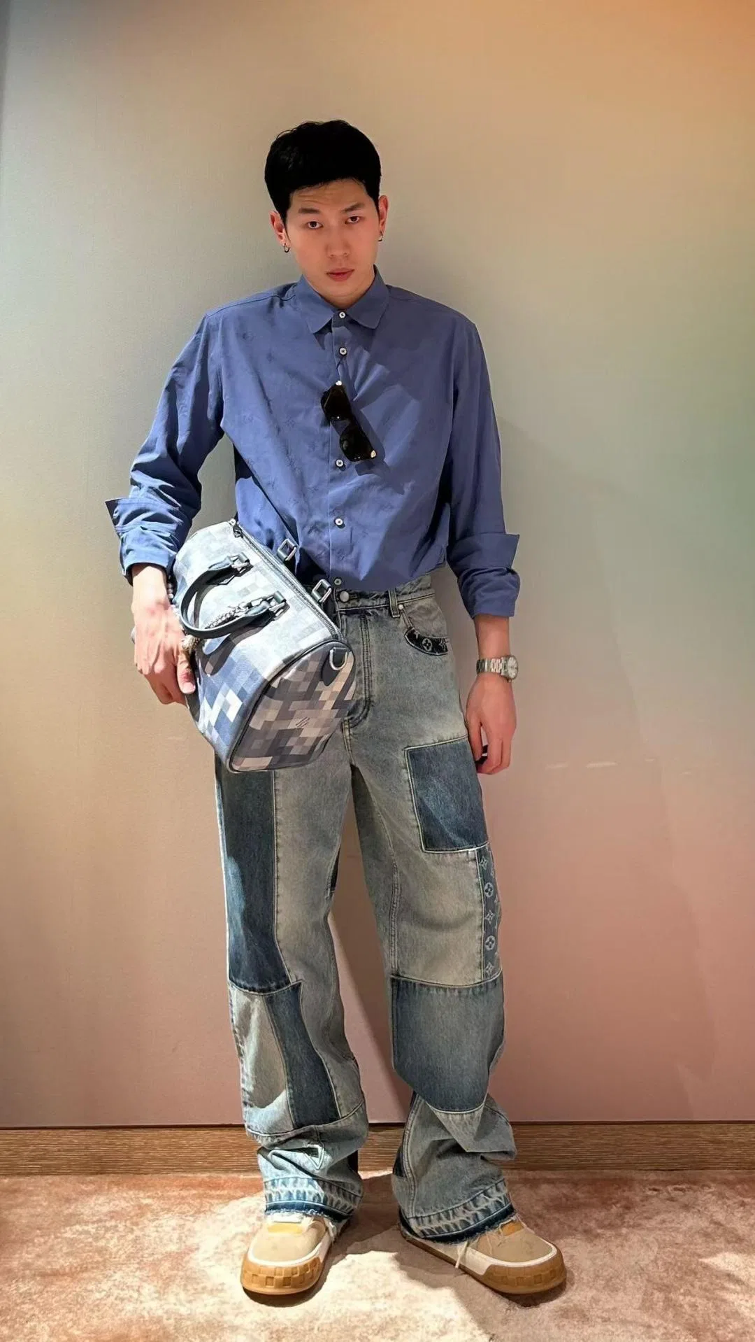 LV 27FW QCYEEAU 037 데님팬츠 33