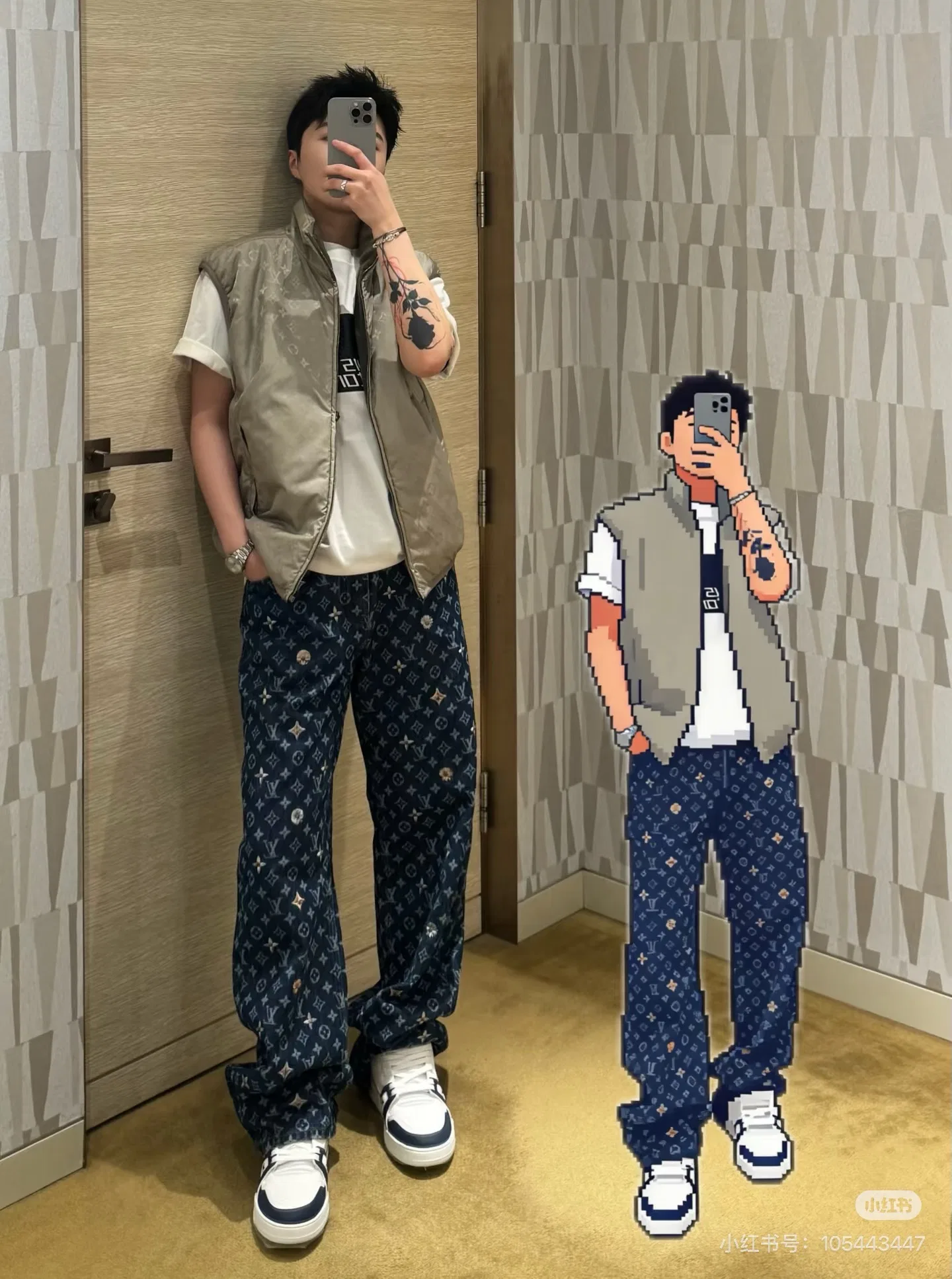 LV 27FW QVUSQNN 006 데님팬츠 12