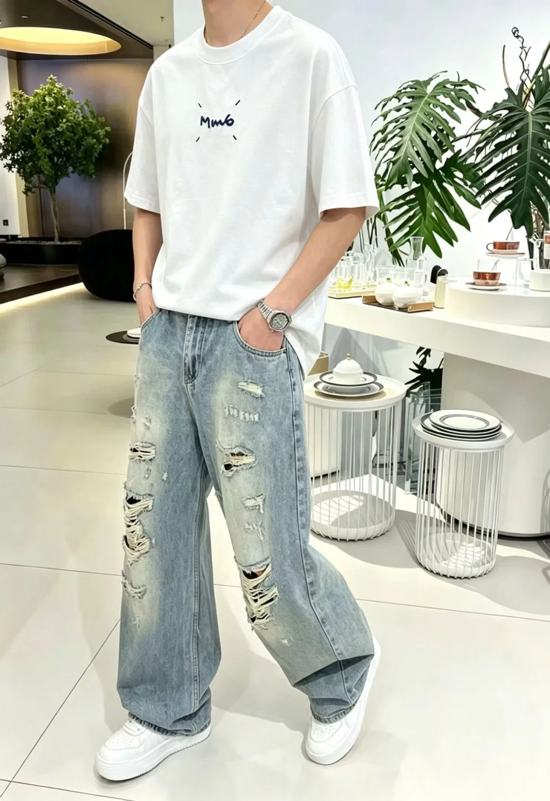 MARAGIELA 27FW BZBJMRR 004 와이드팬츠 16