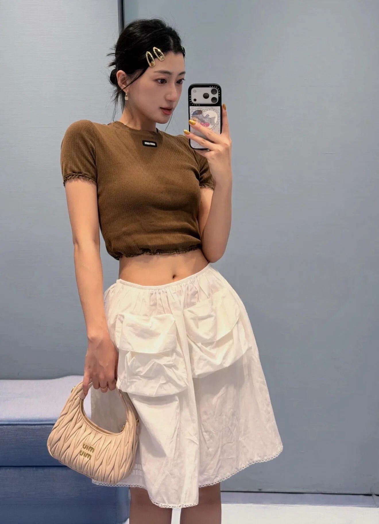 MIU 27FW IDIZMXF 002 반팔니트 12