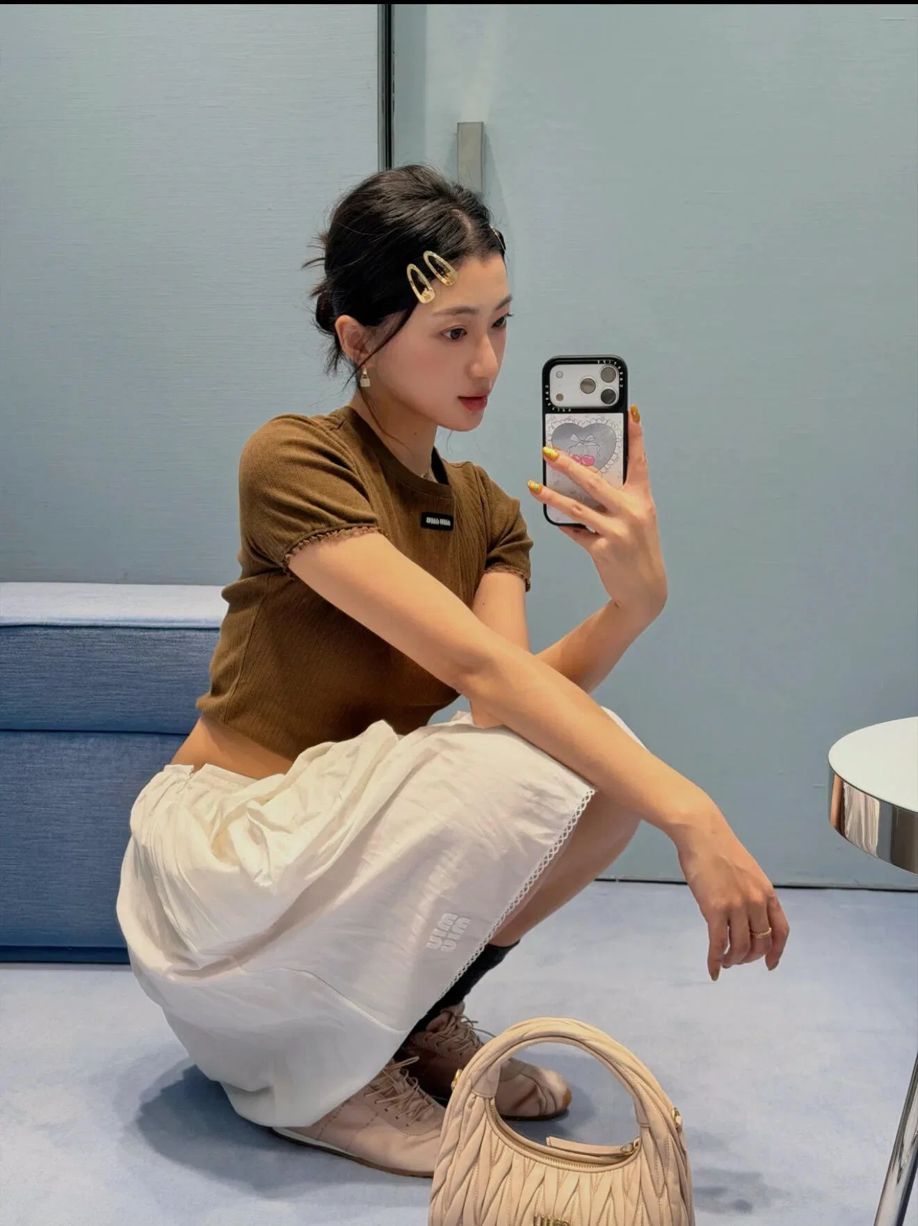 MIU 27FW IDIZMXF 002 반팔니트 14