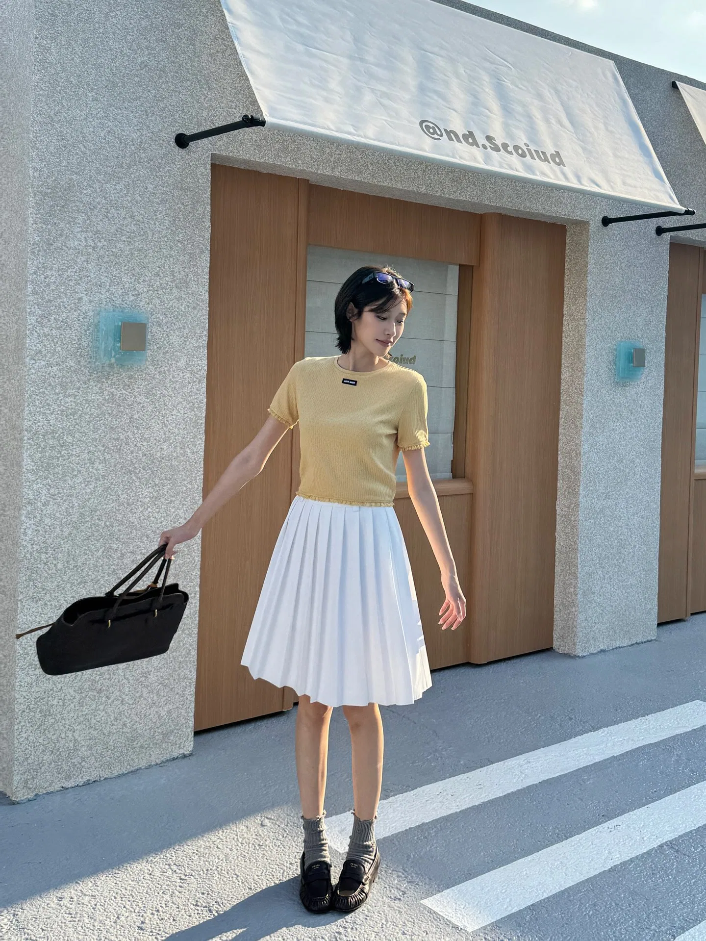 MIU 27FW IDIZMXF 002 반팔니트 32