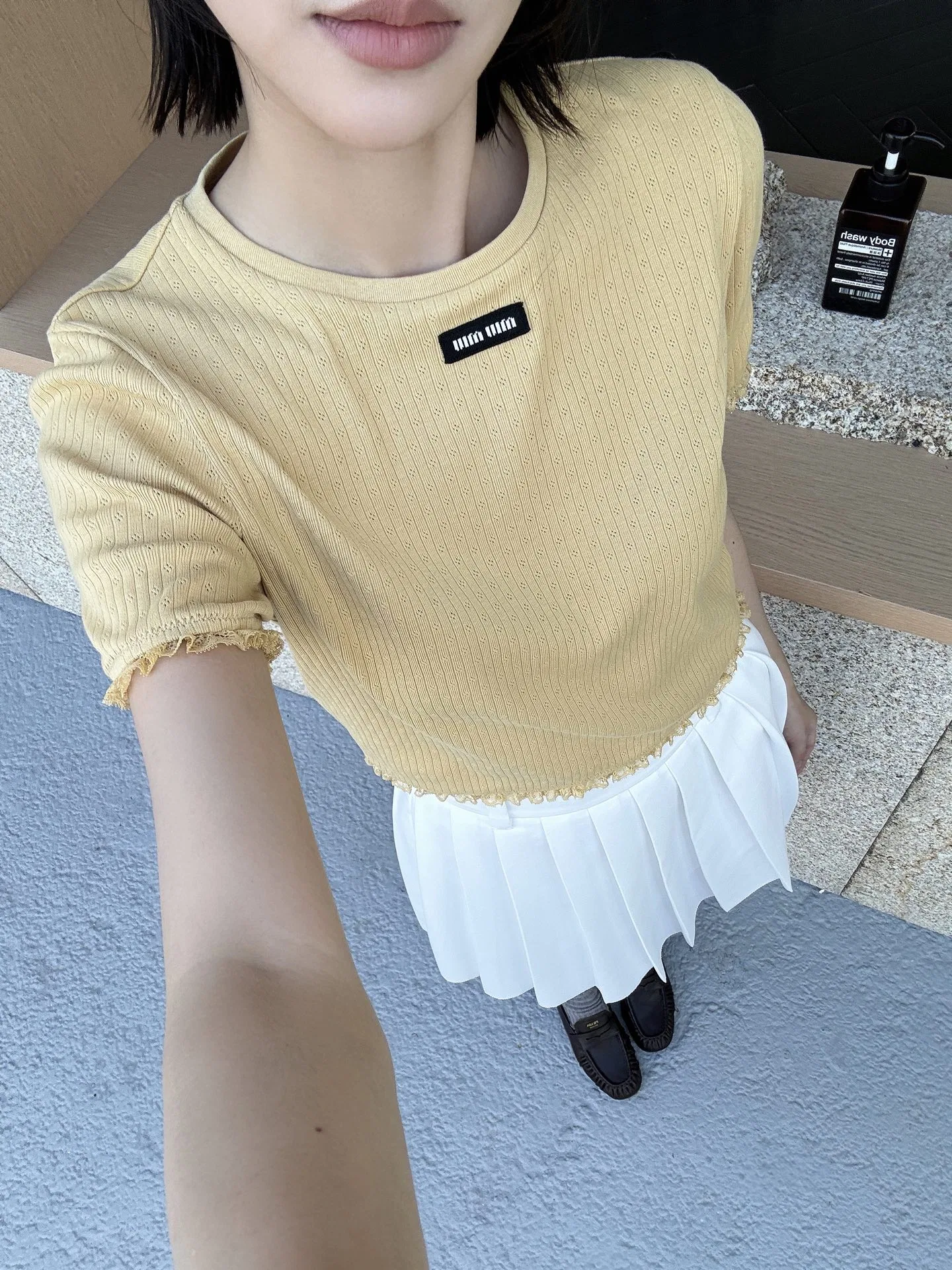 MIU 27FW IDIZMXF 002 반팔니트 35