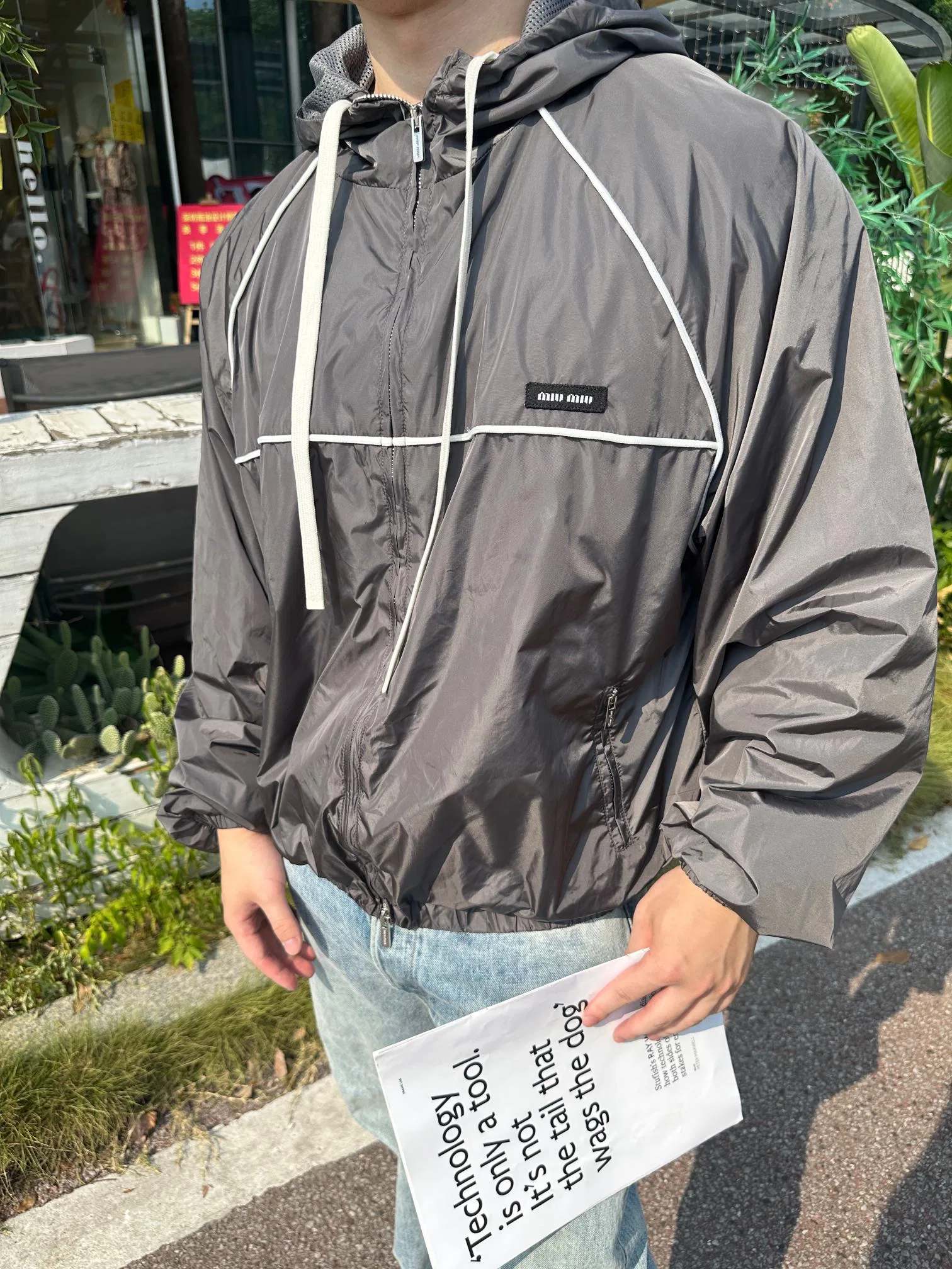 MIU 27FW LAGCTFP 001 후드자켓 32
