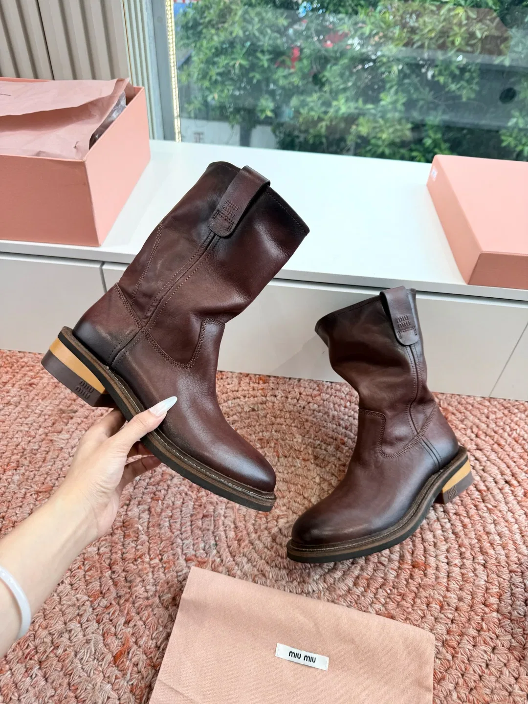 MIU 27FW OMDCLSE 020 부츠 7