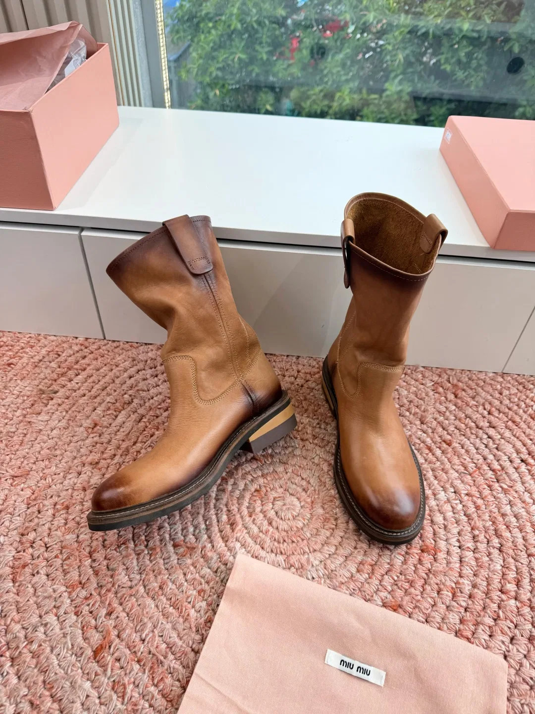 MIU 27FW OMDCLSE 020 부츠 14