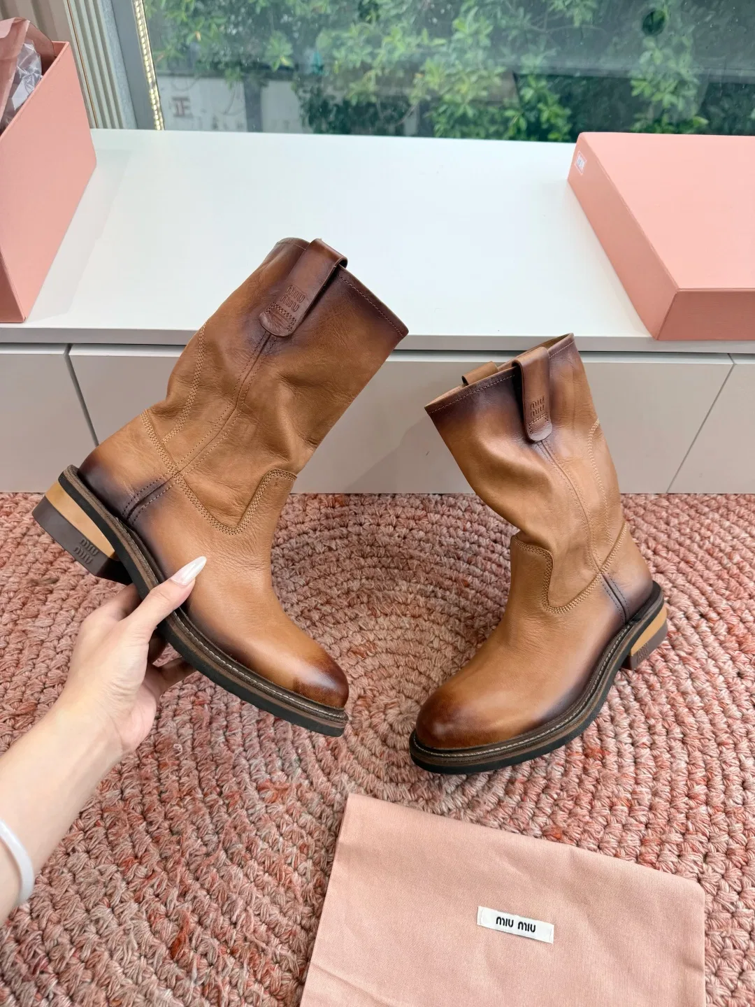 MIU 27FW OMDCLSE 020 부츠 15